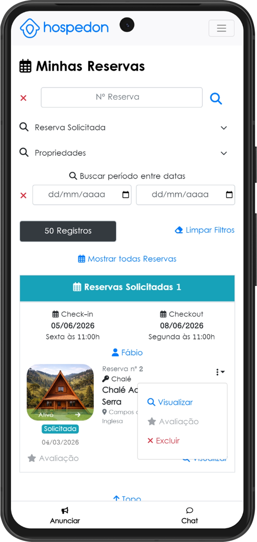 Tutorial Minhas Reservas